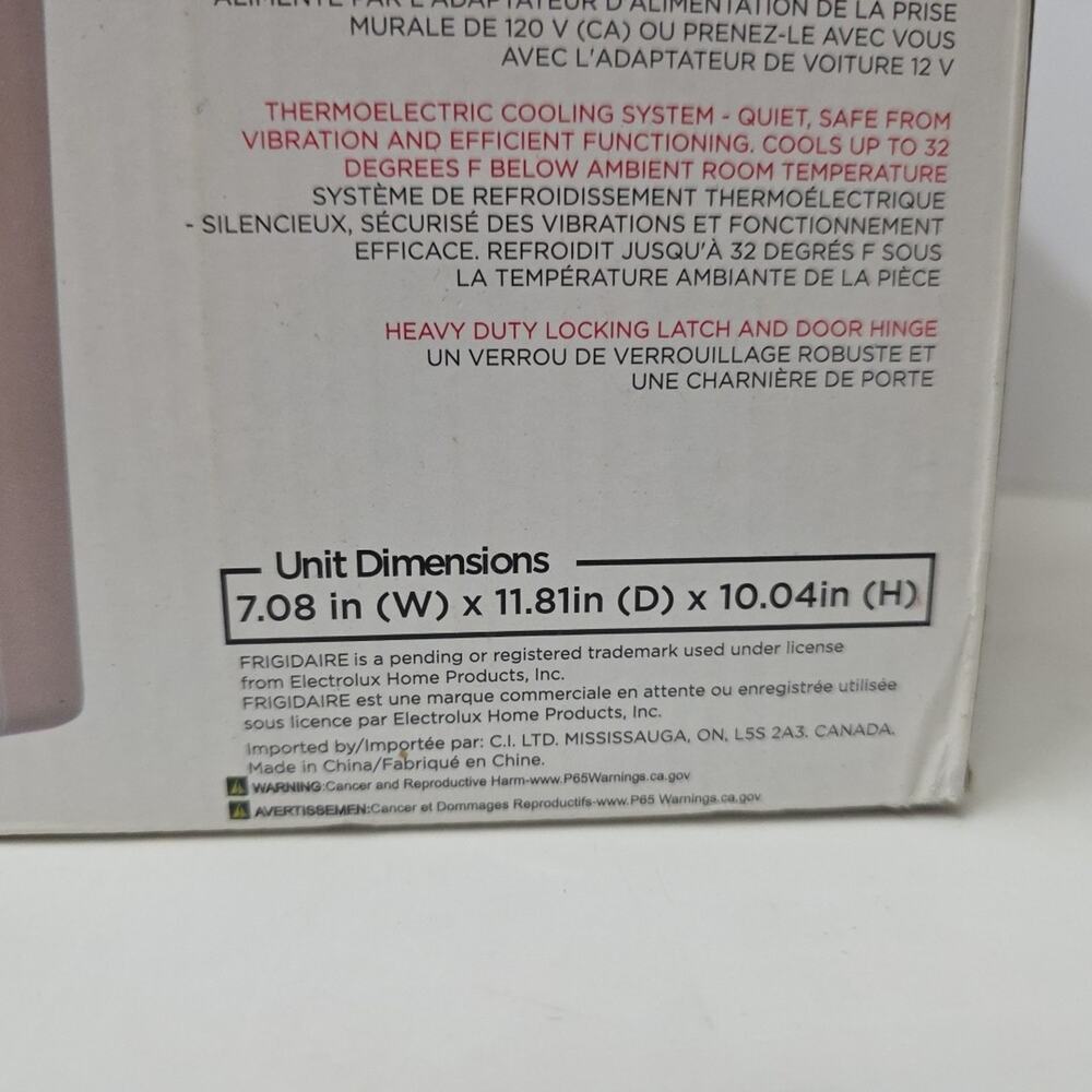 Frigidaire 5 Liter Mini Personal Fridge Refrigerator Pink Skincare 9 Can Snacks - Picture 7 of 8